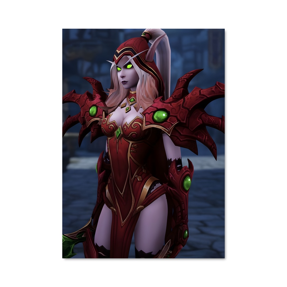Poster L'Enchantresse Écarlate – affiche World of Warcraft